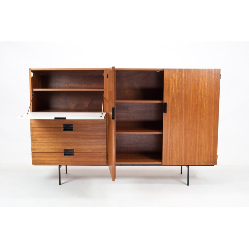 CU09 sideboard in teak and metal, Cees BRAAKMAN - 1950s