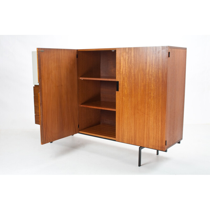 CU09 sideboard in teak and metal, Cees BRAAKMAN - 1950s