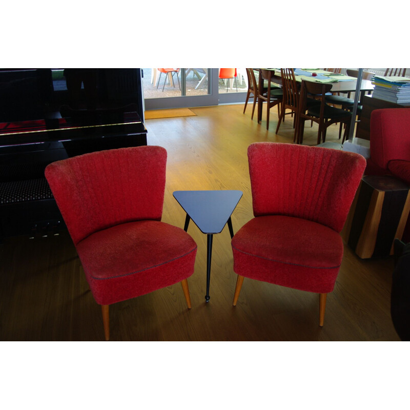 Vintage set of 2 armchair cocktail - 1950s