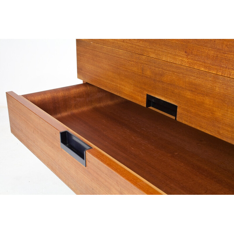 CU09 sideboard in teak and metal, Cees BRAAKMAN - 1950s