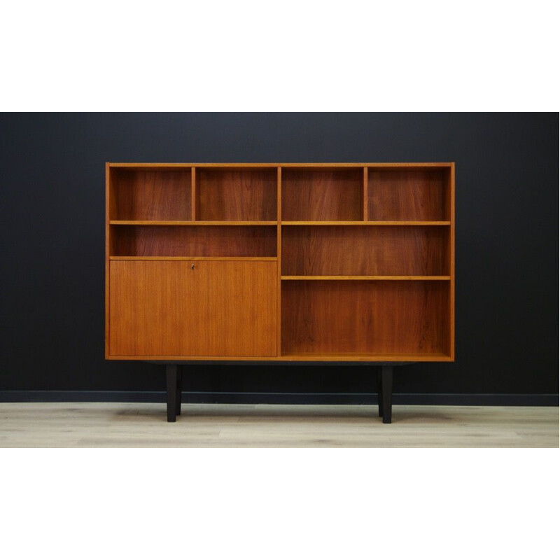 Vintage scandinavian bookcase in teak - 1960s