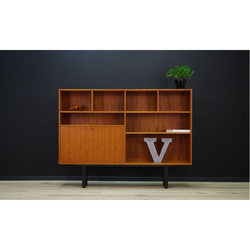 Vintage scandinavian bookcase in teak - 1960s