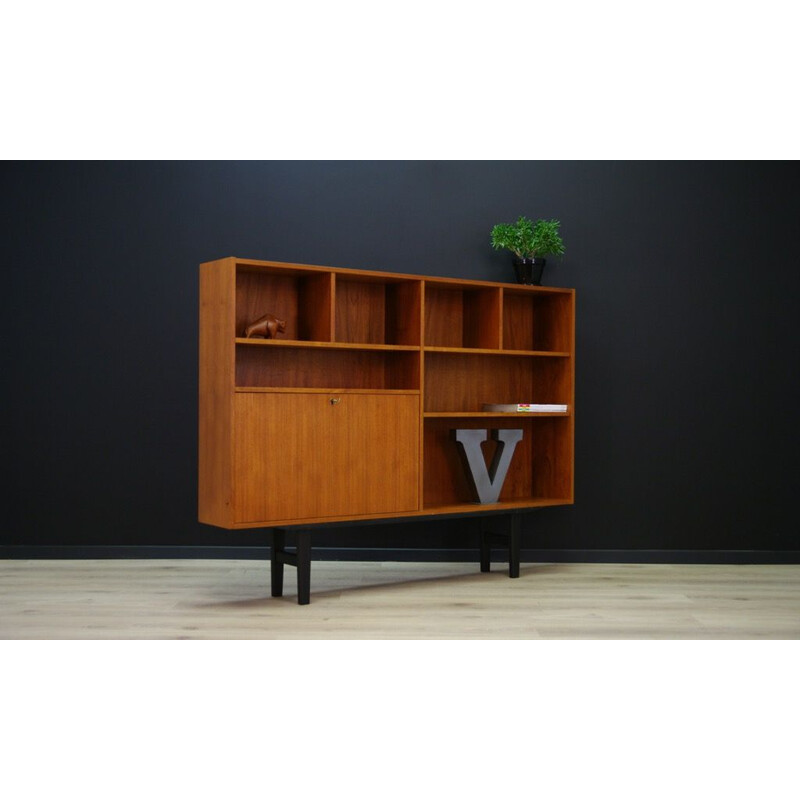 Vintage scandinavian bookcase in teak - 1960s