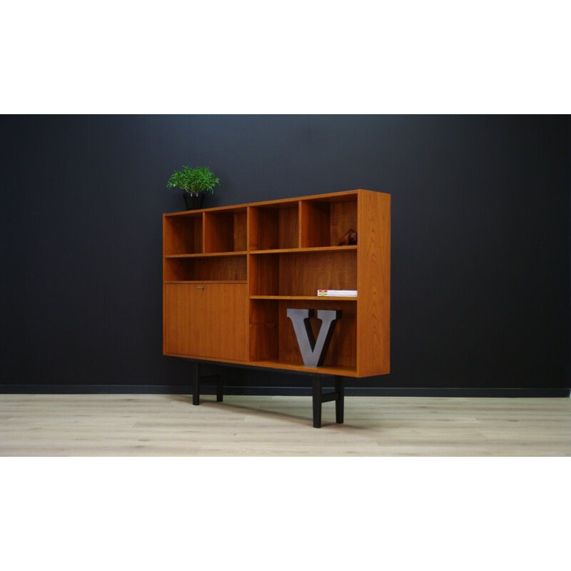 Vintage scandinavian bookcase in teak - 1960s