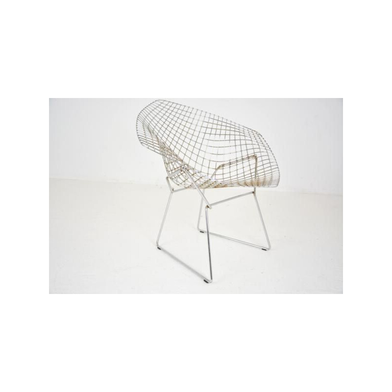 Vintage armchair "Diamond" by Harry Bertoia for Knoll - 1970s