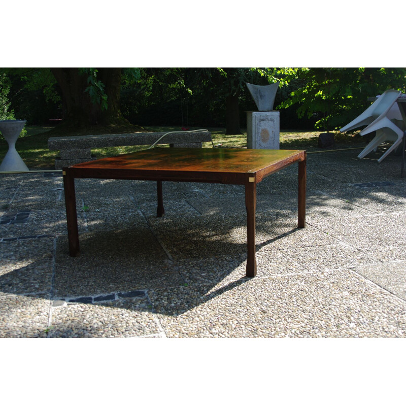 Vintage wooden coffee table by Middelboe and Lindum, Denmark 1970