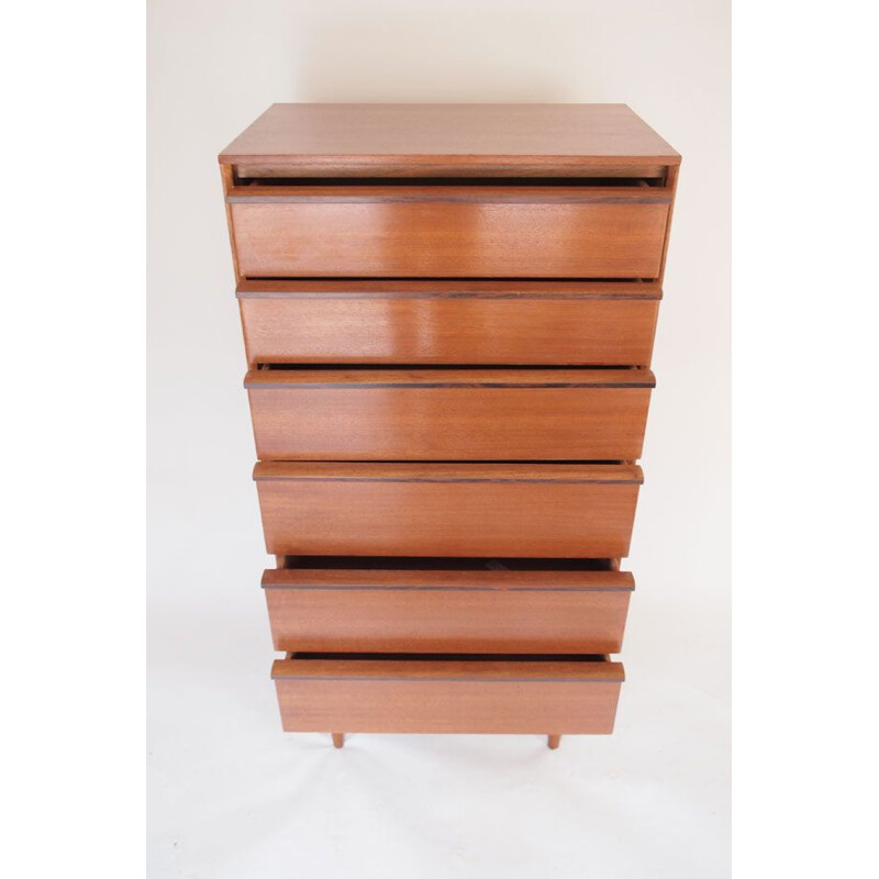 Vintage Scandinavian chest of drawers in teak - 1950s