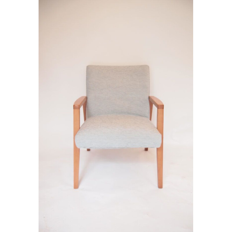 Fauteuil vintage scandinave gris - 1960