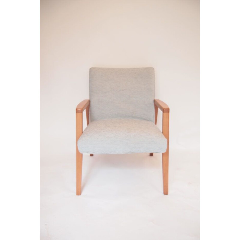 Vintage Scandinavian grey armchair - 1960s