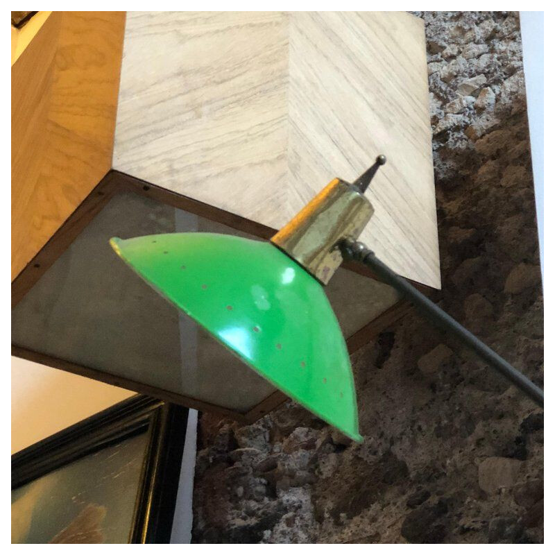 Vintage Green Italian Floor Lamp - 1950s