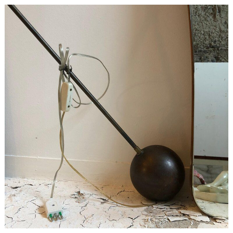 Vintage Green Italian Floor Lamp - 1950s