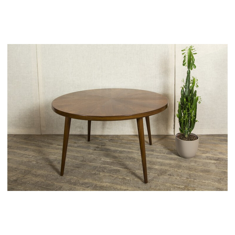 Vintage coffee table in teak veneer - 1960s