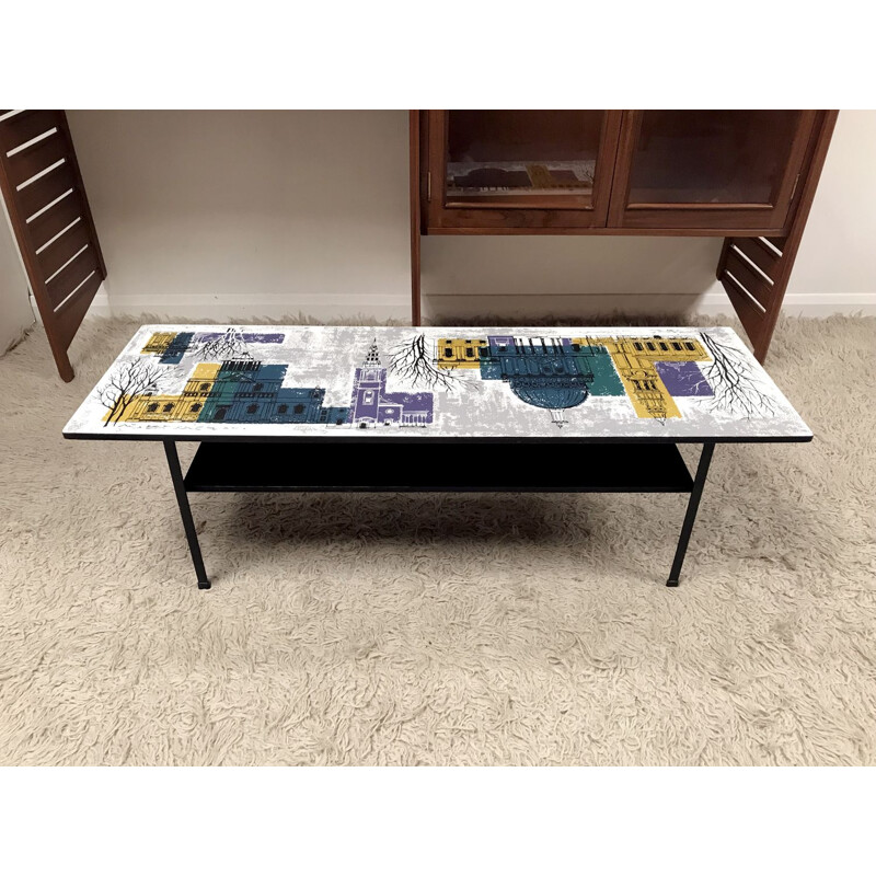 Vintage coffee table by John Piper - 1950s