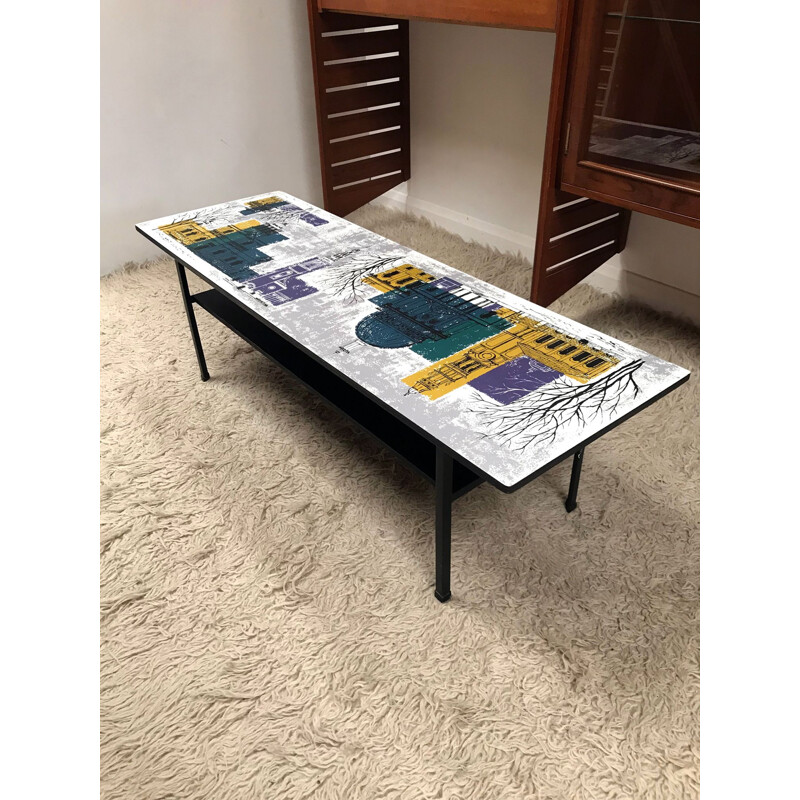 Vintage coffee table by John Piper - 1950s