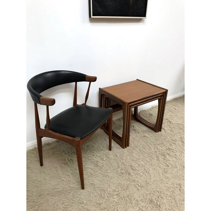 Vintage G-Plan Gold nest of tables by R.Bennett - 1970s