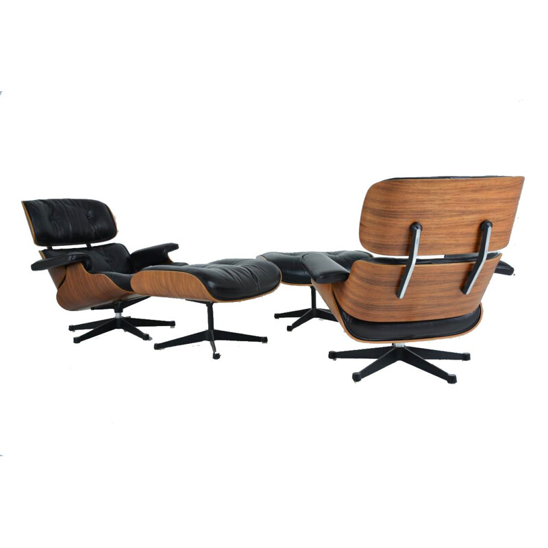 Lounge chair & ottoman by Charles and Ray Eames - 1970s