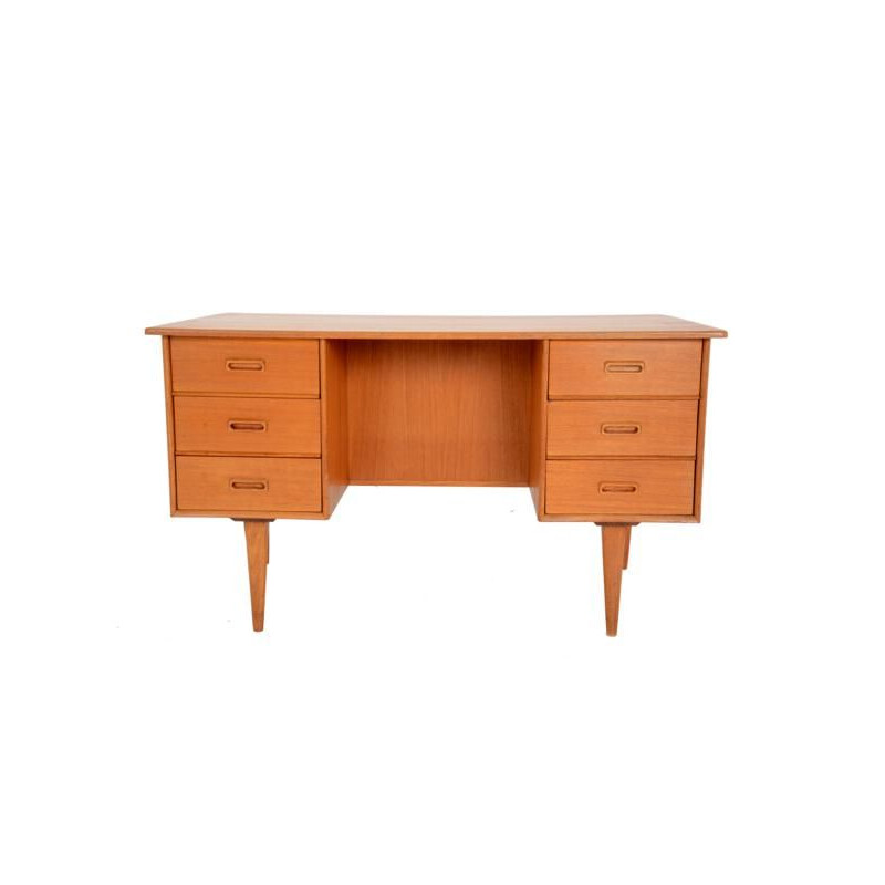 Scandinavian office in teak with drawers - 1960