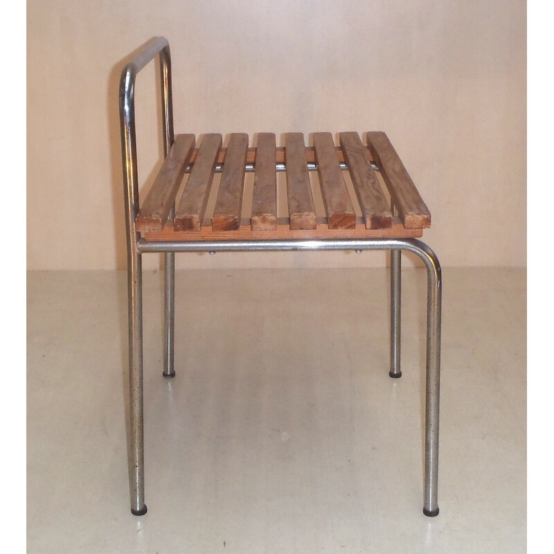 Luggage rack in pine and metal- 1960s