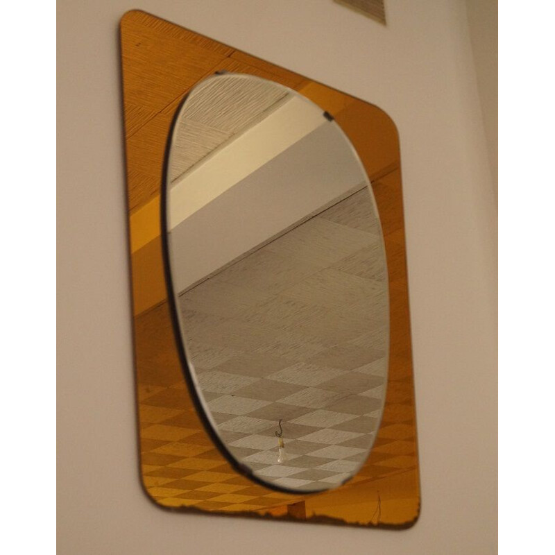 Free form vintage mirror - 1960s