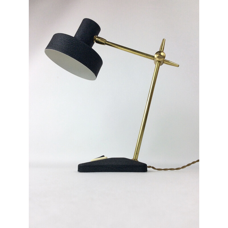 Vintage-Lampe aus Aluminium und Messing - 1950
