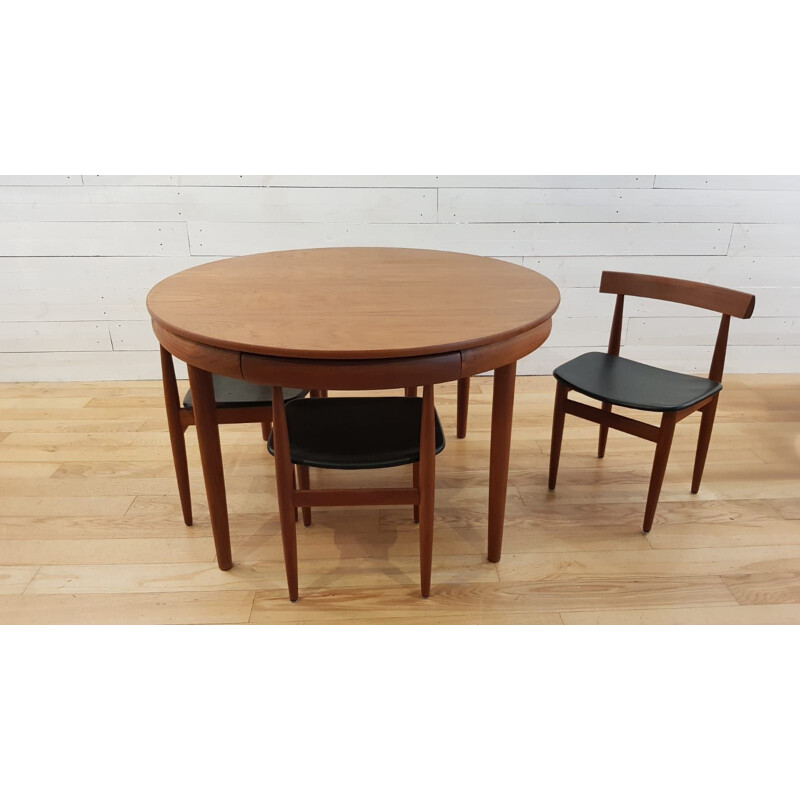 Vintage dining set in teak by Hans Olsen for Frem Rolje - 1960s