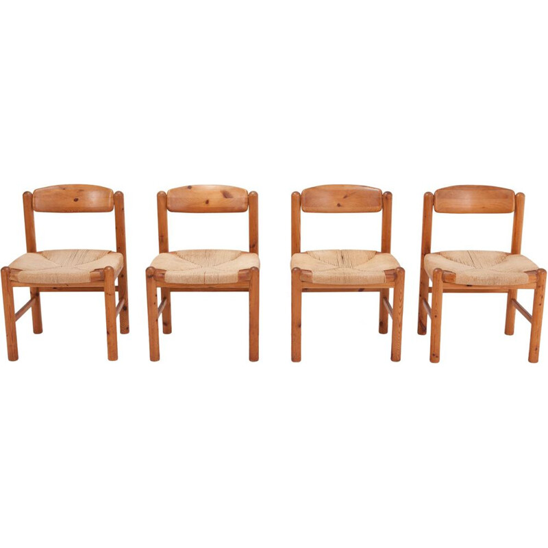 Set of 6 Rainer Daumiller Dining Chairs in Solid Pine - 1970s