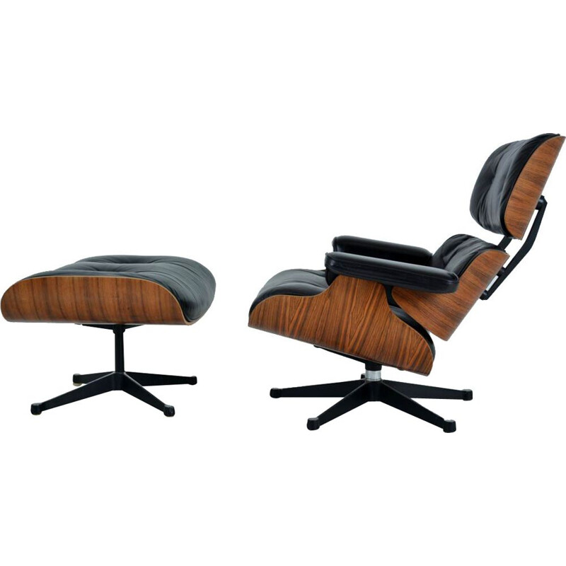 Lounge chair & ottoman by Charles and Ray Eames - 1970s