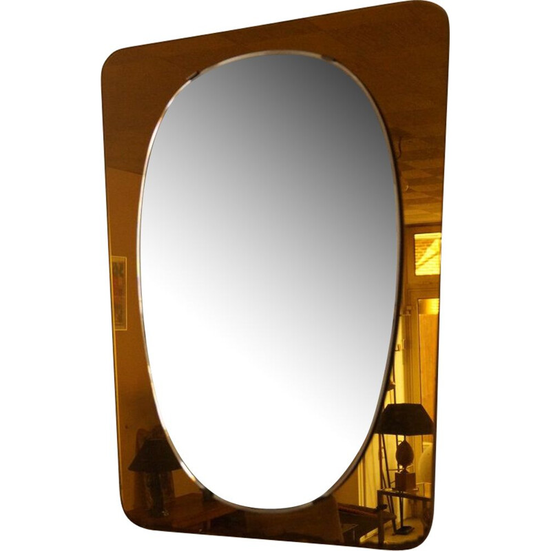 Free form vintage mirror - 1960s