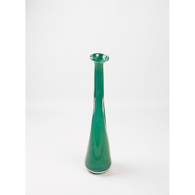Vase vintage perforé par Fulvio Bianconi pour Venini - 1950