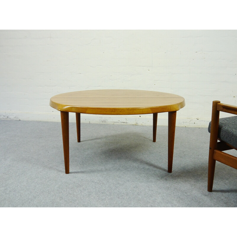 Vintage coffee table in teak, John BONE - 1960s