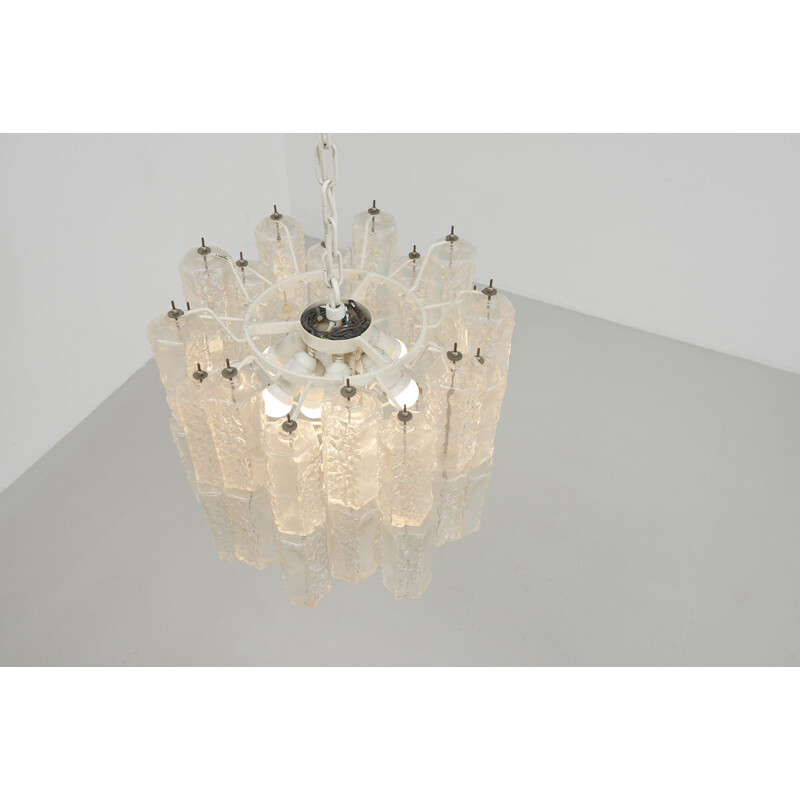 Vintage chandelier in Murano glass by Toni Zuccheri for Veninii