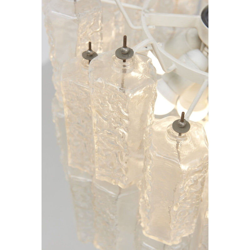 Vintage chandelier in Murano glass by Toni Zuccheri for Veninii