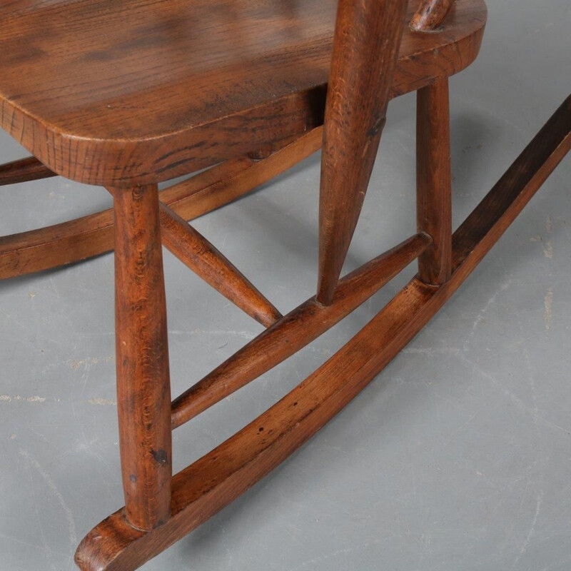 Vintage rocking chair in oak