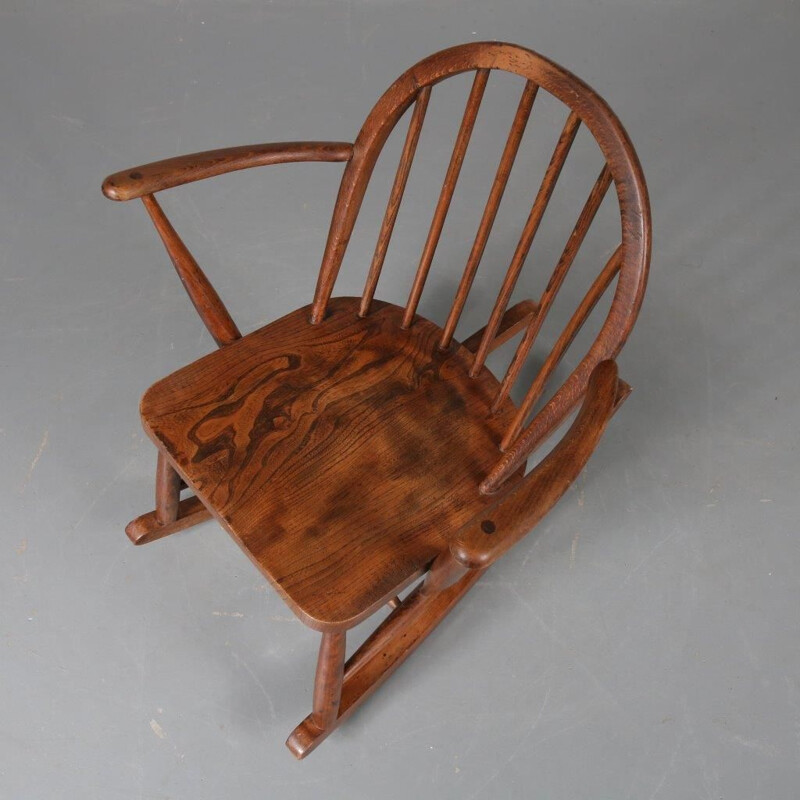 Vintage rocking chair in oak