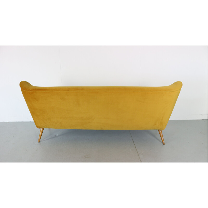 Vintage Cocktail 3-seater sofa in velvet 