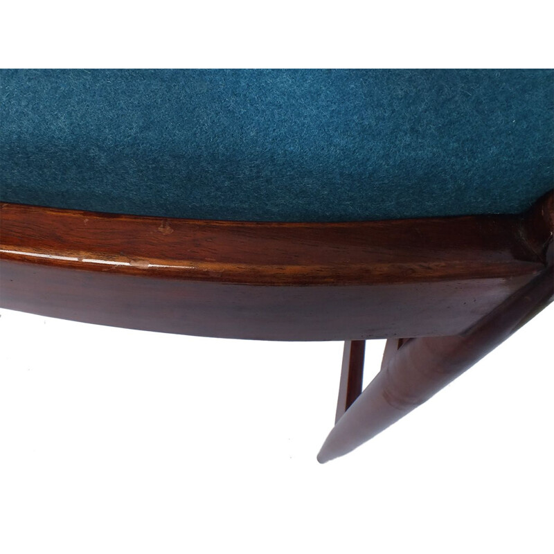 Vintage Danish 3-seater sofa in rosewood