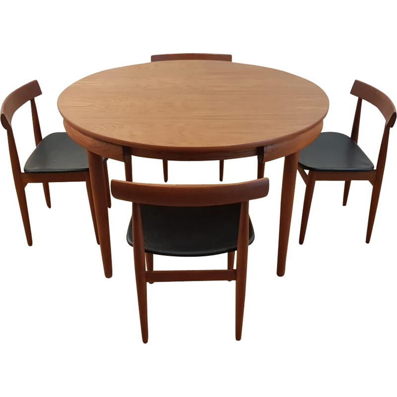 Vintage dining set in teak by Hans Olsen for Frem Rolje - 1960s