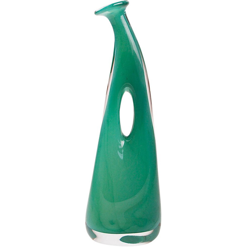 Vintage vase by Forato Fulvio Bianconi for Venini - 1950s