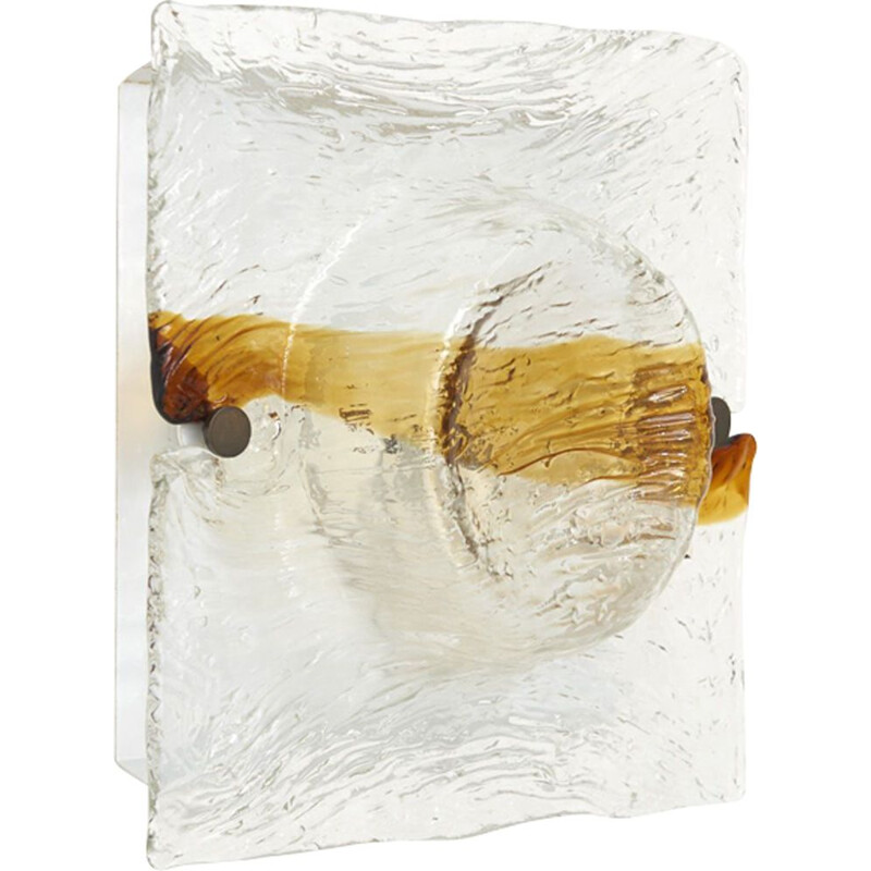 Large Murano Glass Wall Lamp by Toni Zuccheri for Venini - 1960s