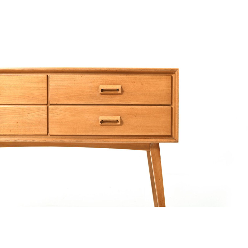 Vintage Scandinavian small sideboard in ash-tree