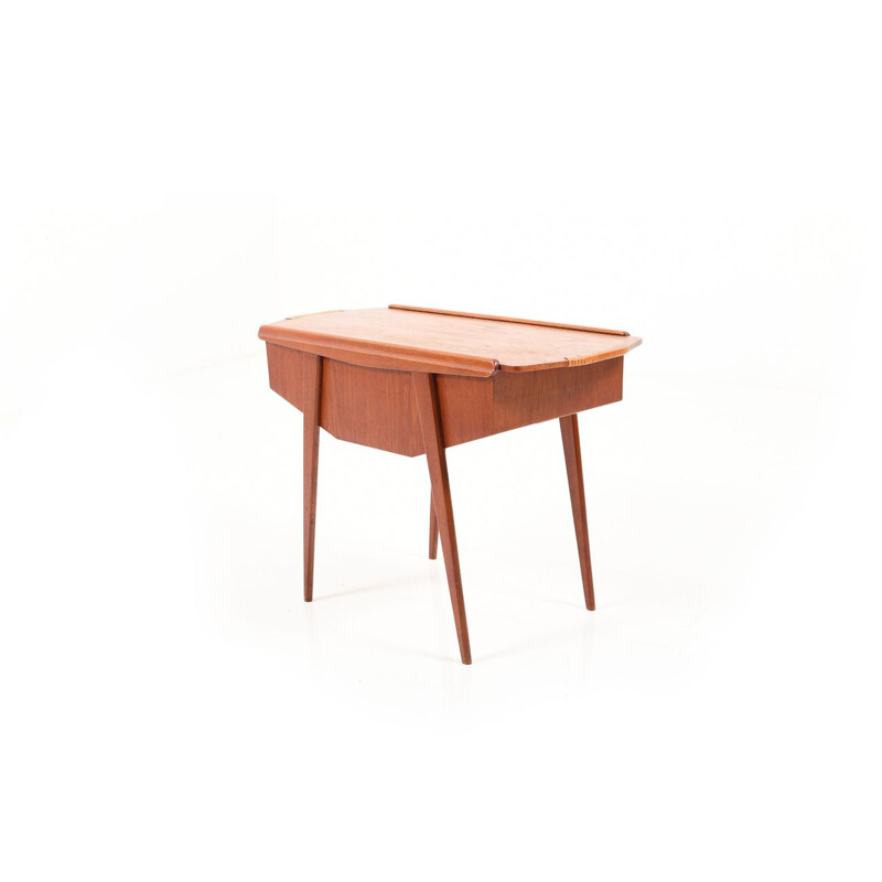 Vintage danish sewing table in teak