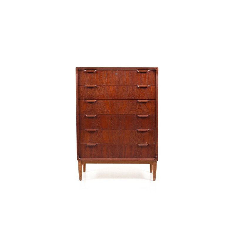 Vintage Danish chest of drawers in teak and oakwood