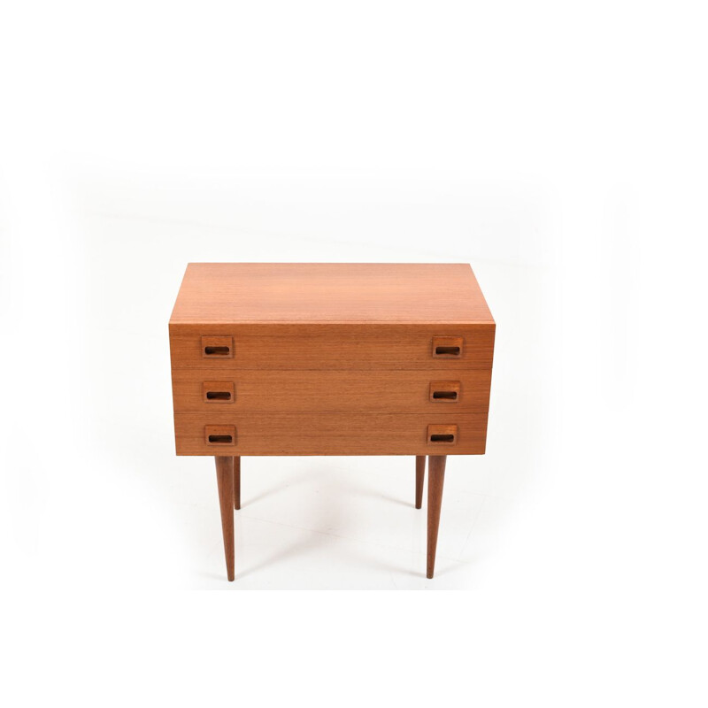 Vintage Danish small chest of drawers in teak