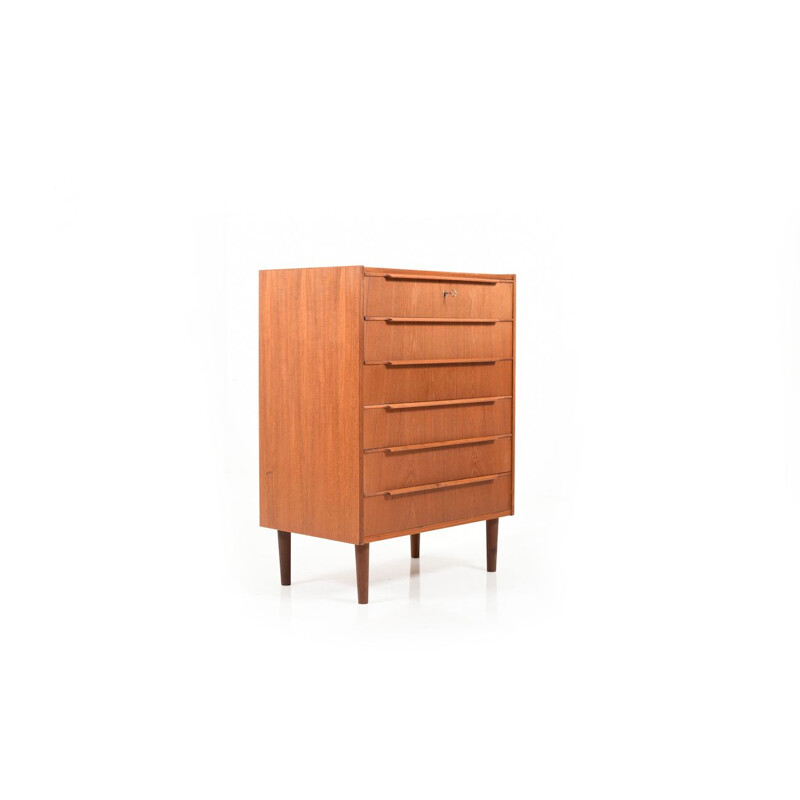 Vintage Danish chest of drawers in teak