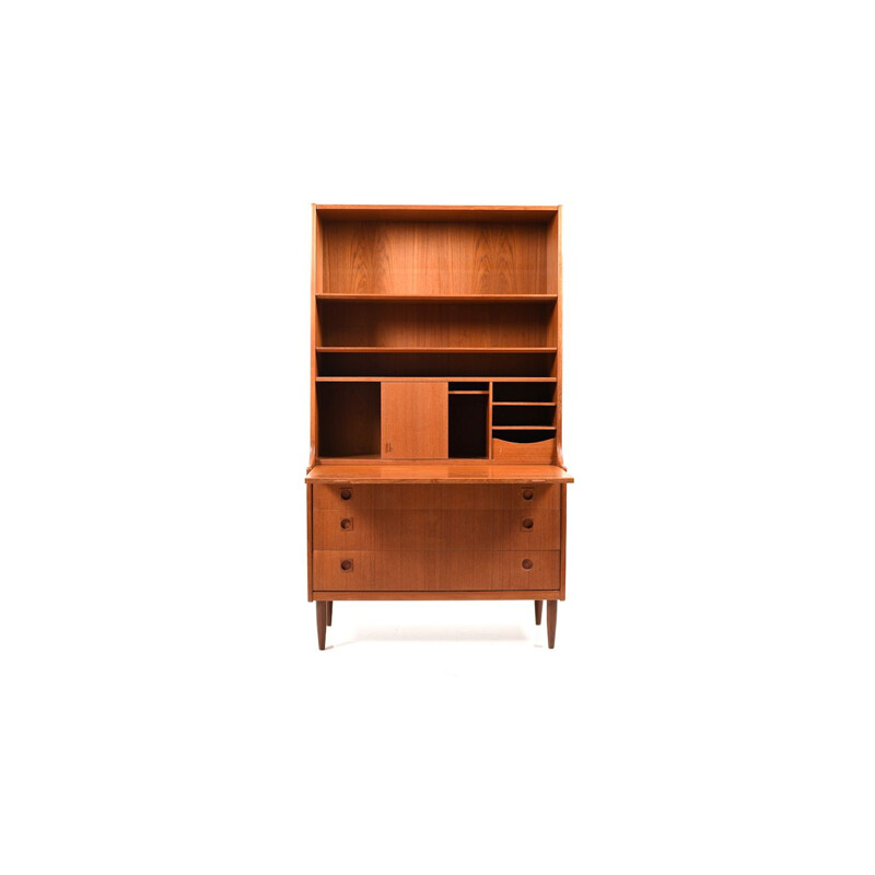 Vintage Danish secretary in teak