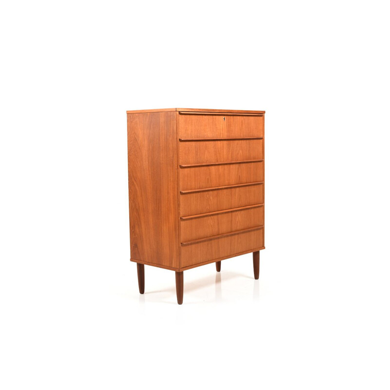 Vintage Scandinavian chest of drawers in teak