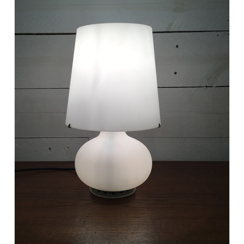 Vintage table lamp in opaline by Max Ingrand