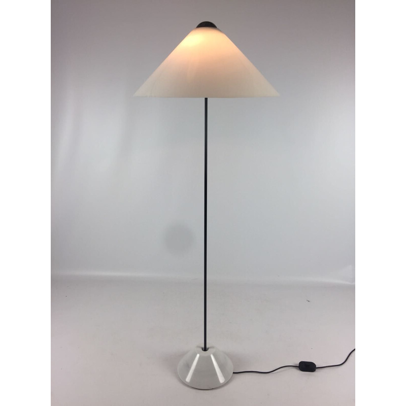 Vintage Italian floor lamp "Snow" by Vico Magistretti for O-Luce