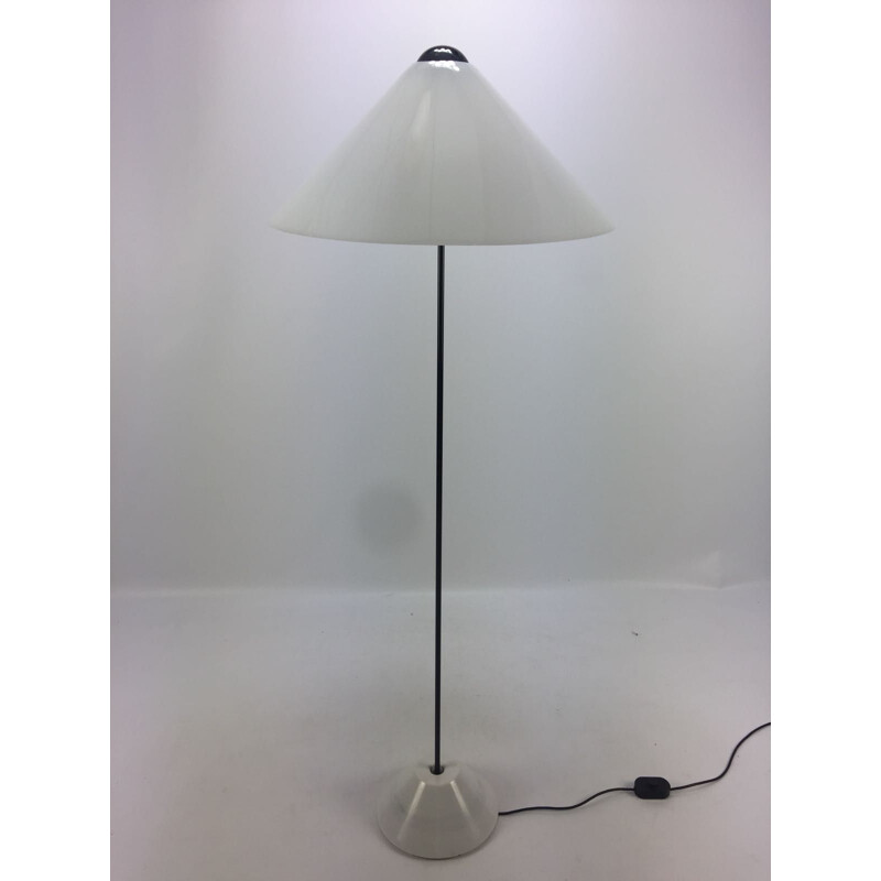 Vintage Italian floor lamp "Snow" by Vico Magistretti for O-Luce