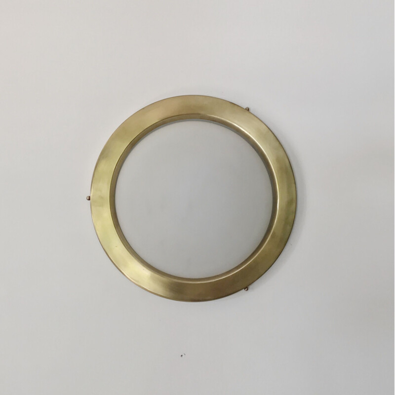 Vintage ceiling light in brass by Perzel